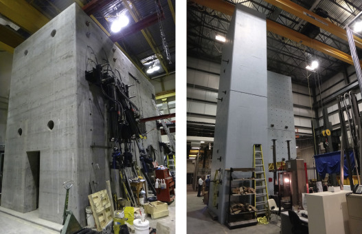Inside the structural laboratory